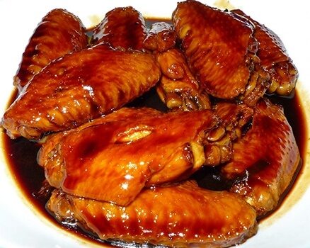 Крылья куриные с овощами в соусе "Кока-кола" (47)