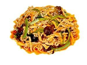 Свинина соломкой с овощами острая в кисло-сладком соусе (23)