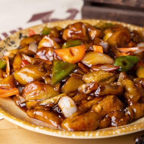 Баклажаны с мясом и сладким перцем (53)